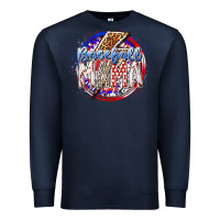 Navy baseball mama Premium Sweatshirt - RacoonDesign