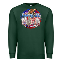 Sports Green baseball mama Premium Sweatshirt - RacoonDesign