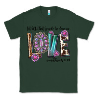 Sports Green western let all that you do be done in love with g Classic Tee - texasbilliewilder