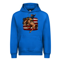 Cobalt Bucking Bronco Urban Hoodie - Jasminsmagicworld