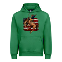 Emerald Bucking Bronco Urban Hoodie - Jasminsmagicworld