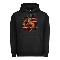 Pigment Black Bucking Bronco Urban Hoodie - Jasminsmagicworld