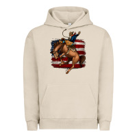 Pigment French Oak Bucking Bronco Urban Hoodie - Jasminsmagicworld