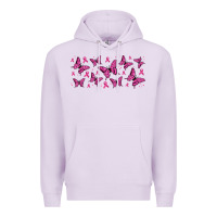 Lilac breast cancer butterflies Premium Hoodie - Jasminsmagicworld