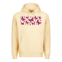 Pina Colada breast cancer butterflies Premium Hoodie - Jasminsmagicworld