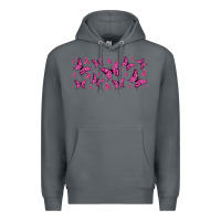 Rock breast cancer butterflies Premium Hoodie - Jasminsmagicworld