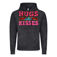 Vintage Black hugs and kisses valentines Vintage Hoodie - AdoDesignShop