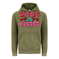 Vintage Olive hugs and kisses valentines Vintage Hoodie - AdoDesignShop
