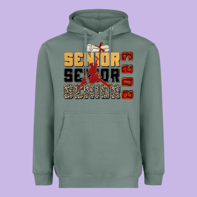 Senior Senior Senior 2023 Heavyweight Hoodie Designed By Zillion Design Studio