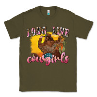 Army Green western long live cowgirls Classic Tee - texasbilliewilder