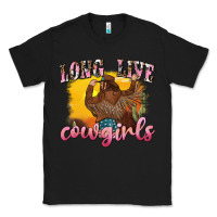 Black western long live cowgirls Classic Tee - texasbilliewilder