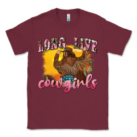 Burgundy western long live cowgirls Classic Tee - texasbilliewilder