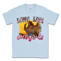 Dusty Blue western long live cowgirls Classic Tee - texasbilliewilder
