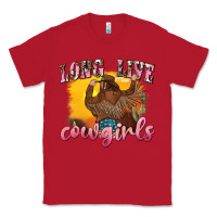 Red western long live cowgirls Classic Tee - texasbilliewilder