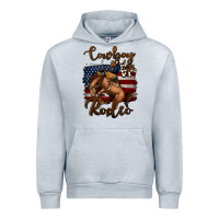 Heather Grey Cowboy Up Rodeo Bucking Bronco Urban Hoodie - Jasminsmagicworld
