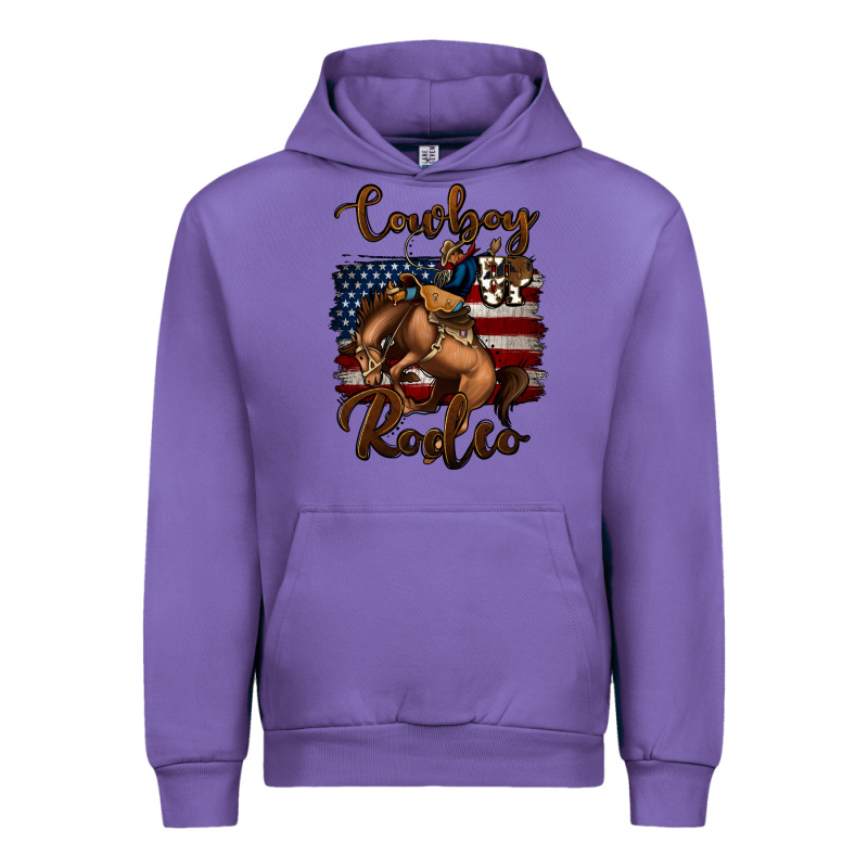 Cowboy Up Rodeo Bucking Bronco Urban Hoodie by Jasminsmagicworld | Teevron