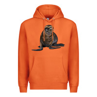 Carrot Sea Lion Illustrations Premium Hoodie - LillyAllenDesigns