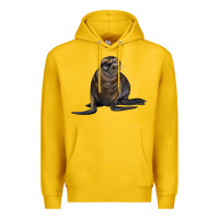 Lemon Sea Lion Illustrations Premium Hoodie - LillyAllenDesigns