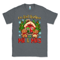 Charcoal Heather our first christmas as mr and mrs Classic Tee - Zillion Design Studio