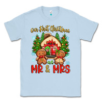 Dusty Blue our first christmas as mr and mrs Classic Tee - Zillion Design Studio