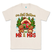 Natural our first christmas as mr and mrs Classic Tee - Zillion Design Studio