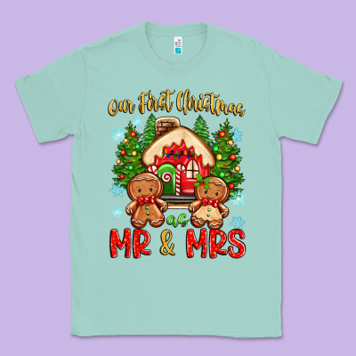 Our First Christmas As Mr And Mrs Classic Tee Designed By Zillion Design Studio