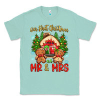 Seafoam our first christmas as mr and mrs Classic Tee - Zillion Design Studio