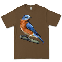 Cacao Eastern Bluebird Premium Tee - LillyAllenDesigns