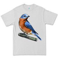 Dove Grey Eastern Bluebird Premium Tee - LillyAllenDesigns