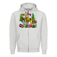 Dove Grey i dig christmas Zipper Hoodie - Zillion Design Studio