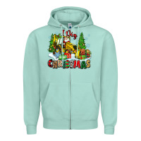 Seafoam i dig christmas Zipper Hoodie - Zillion Design Studio