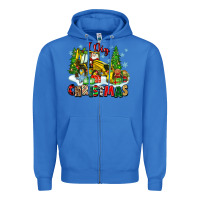 True Royal i dig christmas Zipper Hoodie - Zillion Design Studio
