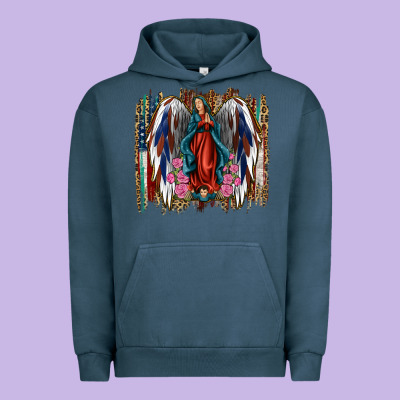 Lady Of Guadalupe 4th Of July Urban Hoodie Designed By Jasminsmagicworld