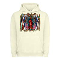 Pigment Pistachio Lady of Guadalupe 4th of july Urban Hoodie - Jasminsmagicworld