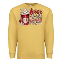 Antique Gold baseball mom coffee Premium Sweatshirt - RacoonDesign