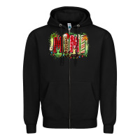 Black mimi claus Zipper Hoodie - Zillion Design Studio