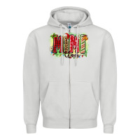 Dove Grey mimi claus Zipper Hoodie - Zillion Design Studio