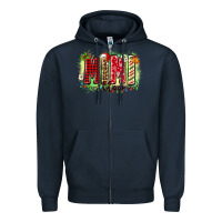 Navy mimi claus Zipper Hoodie - Zillion Design Studio