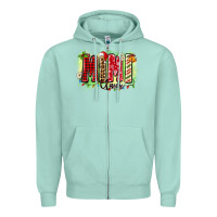 Seafoam mimi claus Zipper Hoodie - Zillion Design Studio