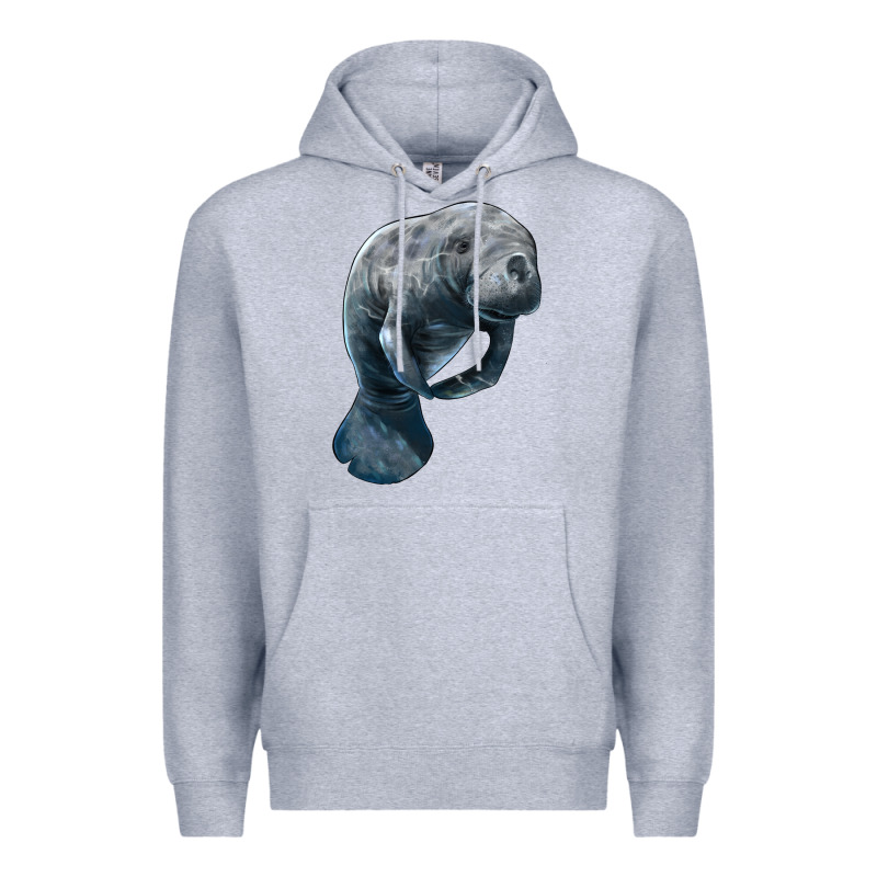 Manatee Illustrations Premium Hoodie by LillyAllenDesigns | Teevron