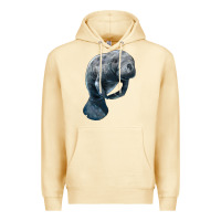 Pina Colada Manatee Illustrations Premium Hoodie - LillyAllenDesigns