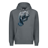 Rock Manatee Illustrations Premium Hoodie - LillyAllenDesigns