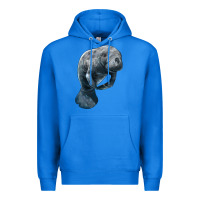 True Royal Manatee Illustrations Premium Hoodie - LillyAllenDesigns