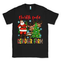 Black north pole reindeer farm Classic Tee - Zillion Design Studio