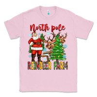 Bubblegum Pink north pole reindeer farm Classic Tee - Zillion Design Studio