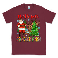 Burgundy north pole reindeer farm Classic Tee - Zillion Design Studio