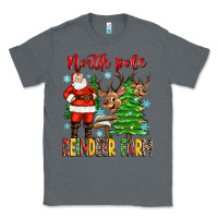 Charcoal Heather north pole reindeer farm Classic Tee - Zillion Design Studio
