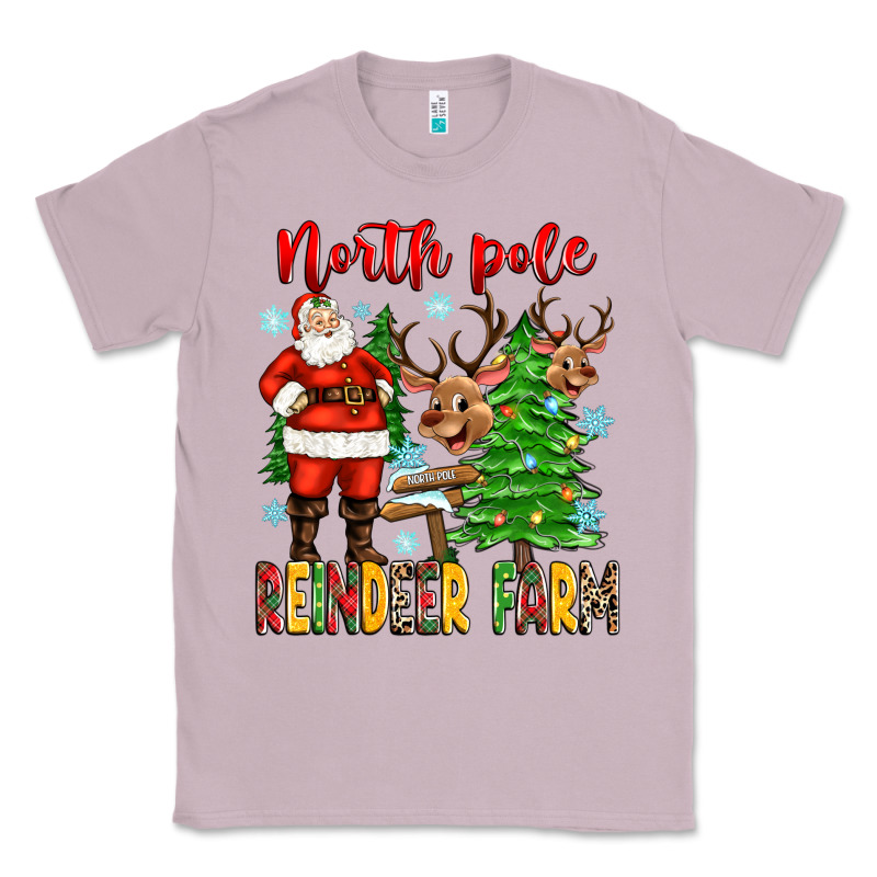 North Pole Reindeer Farm Classic Tee by Zillion Design Studio | Teevron