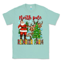 Seafoam north pole reindeer farm Classic Tee - Zillion Design Studio