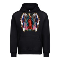 Black Angel Wing Lady of Guadalupe 4th of July Urban Hoodie - Jasminsmagicworld